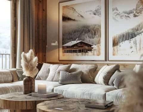 Créer le salon parfait pour un chalet ou une maison de campagne chic