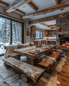 salon parfait pour chalet
