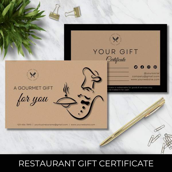 carte cadeau restaurant