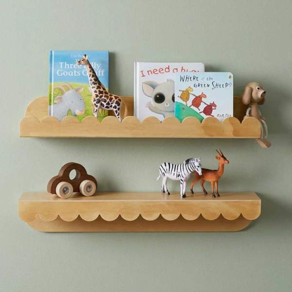 Étagère murale enfant bois