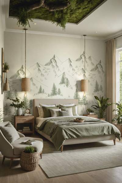 papier peint chambre adulte zen