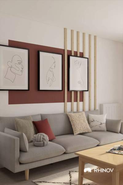 Mur salon moderne décoration