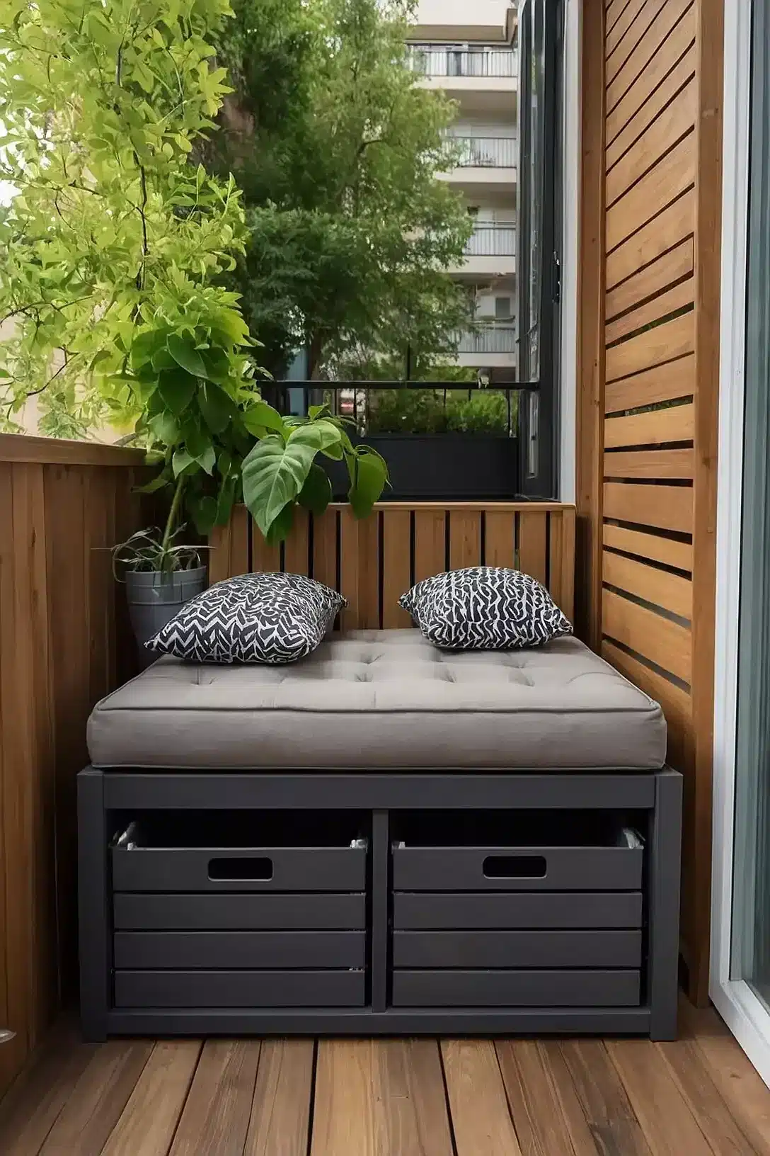 Rangement balcon gain de place