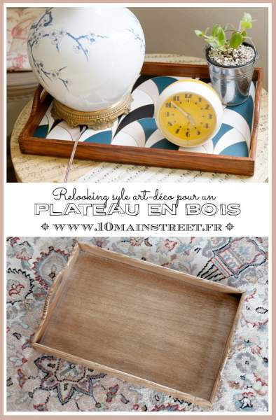 Plateau décoratif table basse stylisme