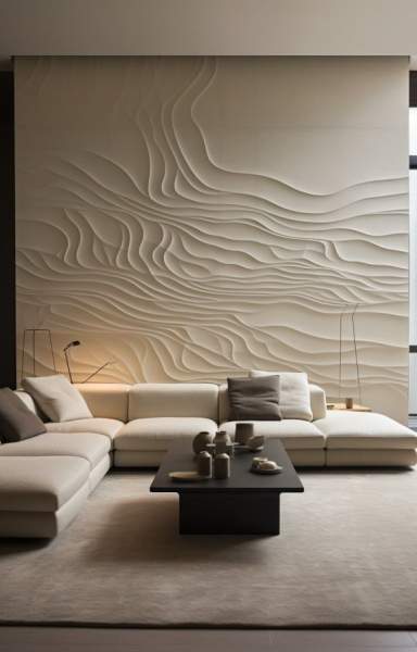 décoration murale salon moderne