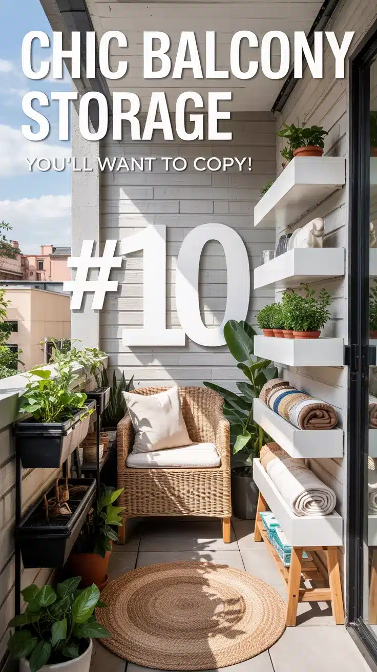 meuble de rangement extérieur balcon