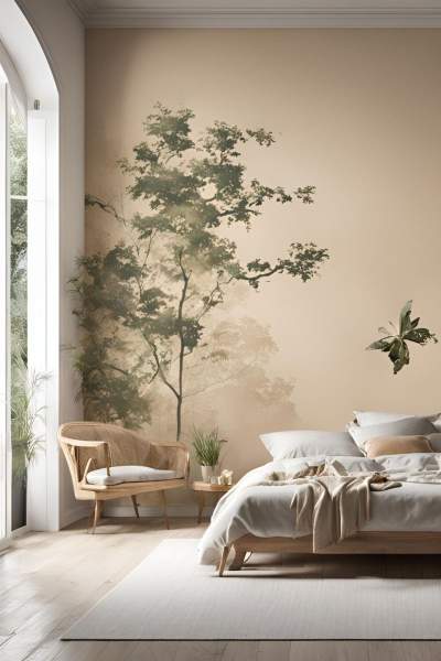 papier peint chambre adulte zen