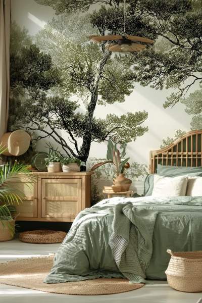 papier peint chambre adulte zen