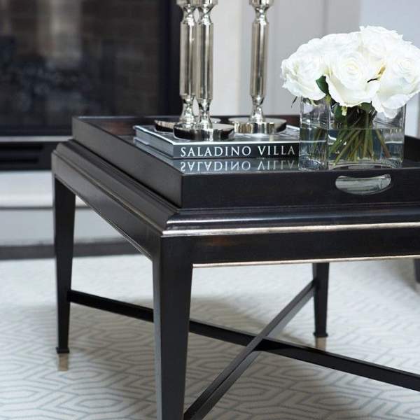 Plateau décoratif table basse stylisme