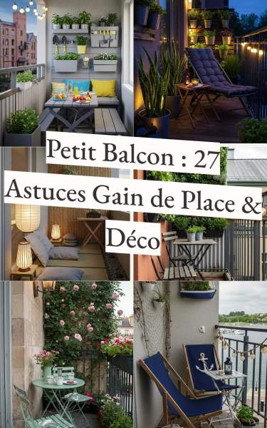 Rangement balcon gain de place