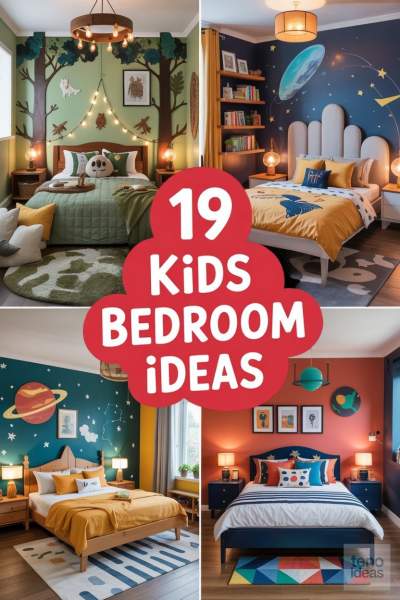 Déco chambre garçon douce ludique