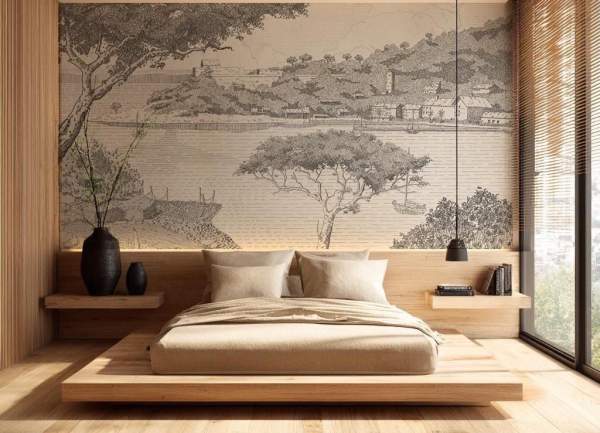 papier peint chambre adulte zen