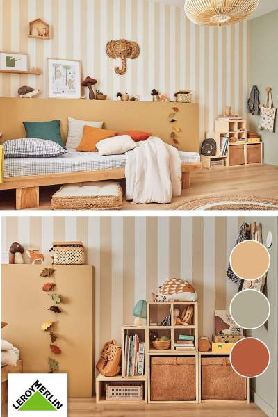 Déco chambre garçon douce ludique