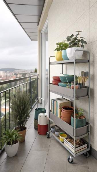 meuble de rangement extérieur balcon