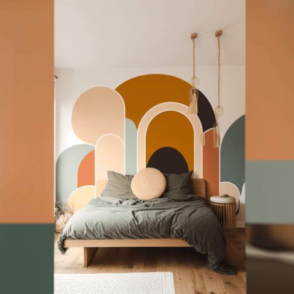 papier peint tendance chambre adulte 2025