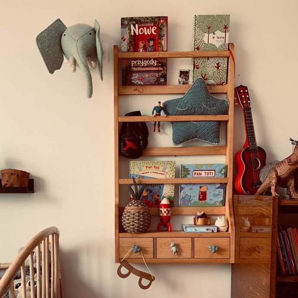 Étagère murale enfant bois