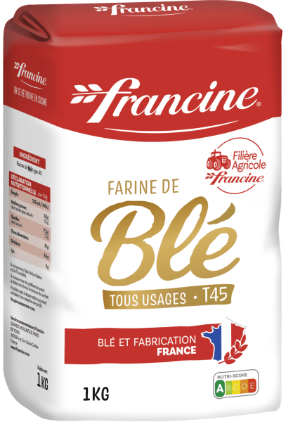 équivalence 250g de farine en cl