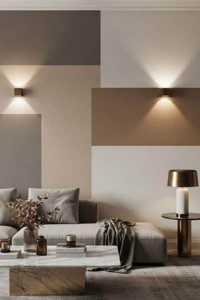 Couleur mur accent salon