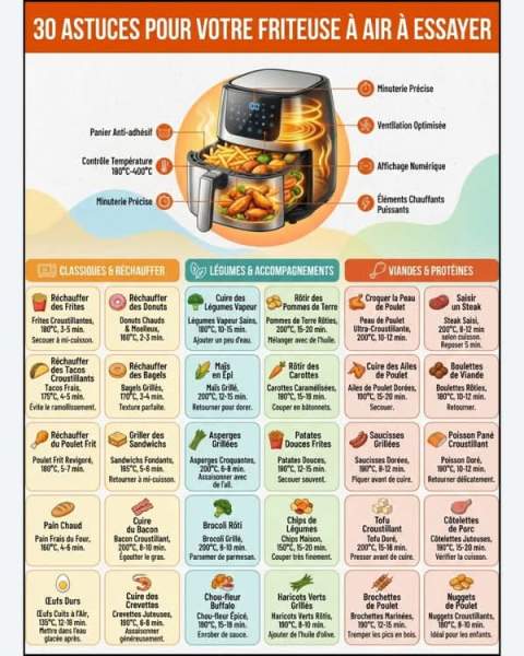 Usages réels de l'air fryer