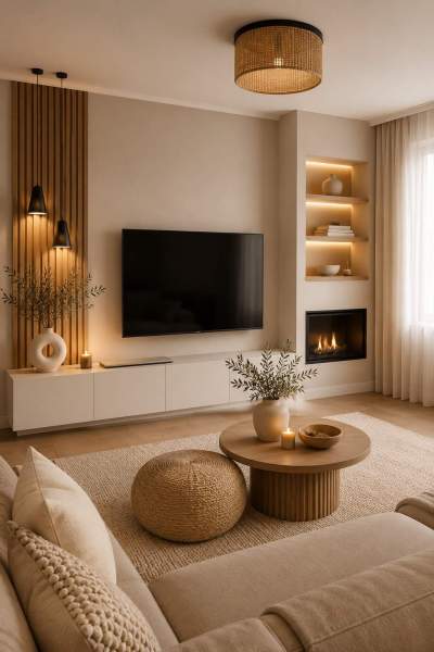 Idées déco bois salon