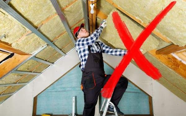 Isolation des combles : erreurs à éviter