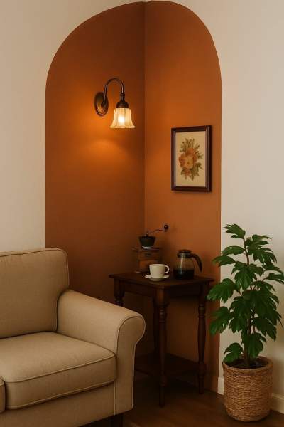 Idées mur accent salon