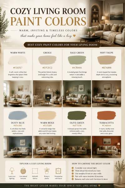 Palette de couleurs salon