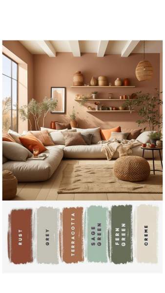 Couleur mur accent salon